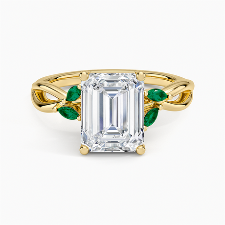 Engagement Ring With Emeralds