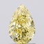 1.01 Ct. Fancy Vivid Yellow Pear Lab Grown Diamond