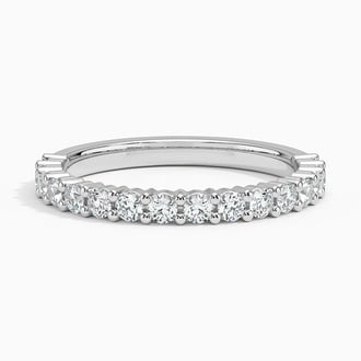 Shared Prong Wedding Band