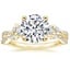 18K Yellow Gold Luxe Willow Three Stone Diamond Ring (1/2 ct. tw.), smalltop view