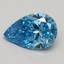 1.50 Ct. Fancy Vivid Blue Pear Lab Grown Diamond