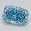 1.66 Ct. Fancy Vivid Blue Cushion Lab Grown Diamond