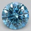 3.15 Ct. Fancy Vivid Blue Round Lab Grown Diamond