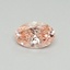 0.30 Ct. Fancy Vivid Pink Oval Lab Grown Diamond
