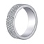 Four Row Pave Diamond Band, smallside view