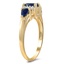 The Jacinta Ring, smalltop view on a hand