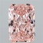 9.01 Ct. Fancy Intense Pink Radiant Lab Grown Diamond