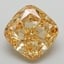 5.60 Ct. Fancy Yellowish Brown Cushion Lab Grown Diamond