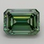 7.03 Ct. Fancy Vivid  Green Emerald Lab Grown Diamond