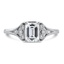 Custom Antique Inspired Emerald-Cut Diamond Ring