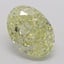 3.02 Ct. Fancy Light Yellow Oval Diamond