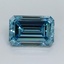 2.50 Ct. Fancy Vivid Malibu Blue Emerald Lab Grown Diamond