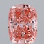 2.06 Ct. Fancy Vivid Pink Cushion Lab Grown Diamond
