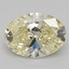 1.08 Ct. Fancy Light Yellow Oval Lab Grown Diamond