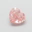 2.03 Ct. Fancy Intense  Pink Heart Lab Grown Diamond