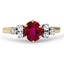 Modern Ruby Vintage Ring