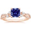14K Rose Gold Luxe Willow Diamond Ring (1/4 ct. tw.), smalltop view