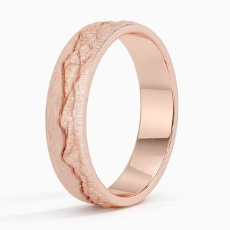 Yosemite 5mm Wedding Ring in 14K Rose Gold