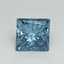 1.52 Ct. Fancy Vivid Blue Princess Lab Grown Diamond