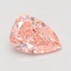 1.10 Ct. Fancy Vivid Pink Pear Lab Grown Diamond