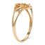 The Deb Ring, smalltop view on a hand