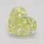 1.01 Ct. Fancy Intense Yellow Heart Diamond
