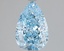 1.59 Ct. Fancy Vivid Blue Pear Lab Grown Diamond