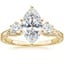 18K Yellow Gold Hudson Engraved Three Stone Diamond Ring (1/3 ct. tw.), smalltop view
