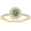 18K Yellow Gold Audra Diamond Ring, smalltop view