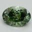 1.70 Ct. Fancy Vivid Pacific Green Oval Lab Grown Diamond
