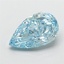 1.84 Ct. Fancy Vivid Blue Pear Lab Grown Diamond