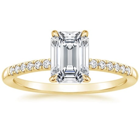 18K Yellow Gold Petite Viviana Diamond Bridal Set (1/4 ct. tw.)