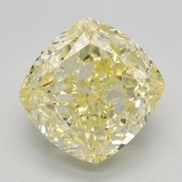 3.00 Ct. Fancy Intense Yellow Cushion Lab Grown Diamond