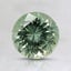 6.8x6.7mm Unheated Green Round Montana Sapphire