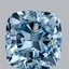 3.10 Ct. Fancy Vivid  Blue Cushion Lab Grown Diamond