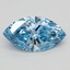 1.05 Ct. Fancy Vivid Blue Marquise Lab Grown Diamond