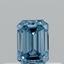 0.32 Ct. Fancy Vivid  Blue Emerald Lab Grown Diamond
