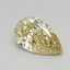 0.72 Ct. Fancy Intense Yellow Pear Lab Grown Diamond