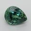 8.1x6.4mm Teal Pear Montana Sapphire