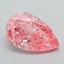 1.71 Ct. Fancy Vivid Pink Pear Lab Grown Diamond