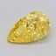2.01 Ct. Fancy Vivid  Yellow Pear Lab Grown Diamond