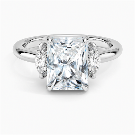 Sasha Three Stone Marquise Diamond Ring