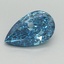 0.97 Ct. Fancy Vivid Blue Pear Lab Grown Diamond