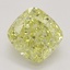 1.01 Ct. Fancy Intense Yellow Cushion Diamond
