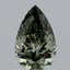 0.97 Ct. Fancy Vivid Green Pear Lab Grown Diamond