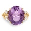 Retro Amethyst Cocktail Ring