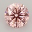 3.21 Ct. Fancy Intense Pink Round Lab Grown Diamond