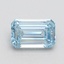 1.00 Ct. Fancy Intense Blue Emerald Lab Grown Diamond