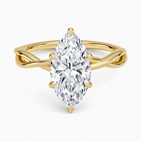 Alya Twist Solitaire Ring - Brilliant Earth