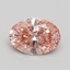 1.40 Ct. Fancy Intense Pink Oval Lab Grown Diamond